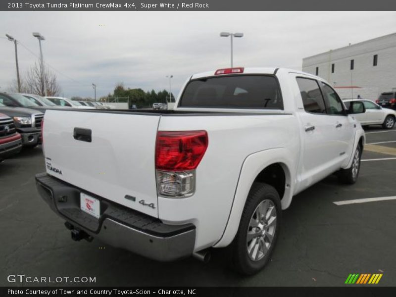 Super White / Red Rock 2013 Toyota Tundra Platinum CrewMax 4x4