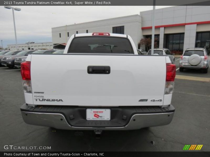 Super White / Red Rock 2013 Toyota Tundra Platinum CrewMax 4x4