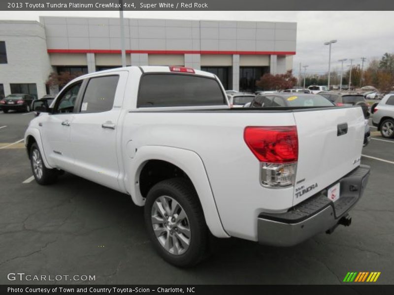 Super White / Red Rock 2013 Toyota Tundra Platinum CrewMax 4x4