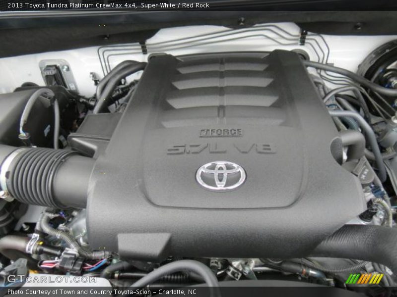 Super White / Red Rock 2013 Toyota Tundra Platinum CrewMax 4x4