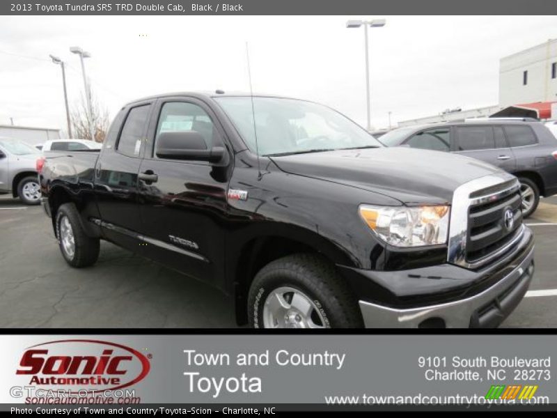 Black / Black 2013 Toyota Tundra SR5 TRD Double Cab