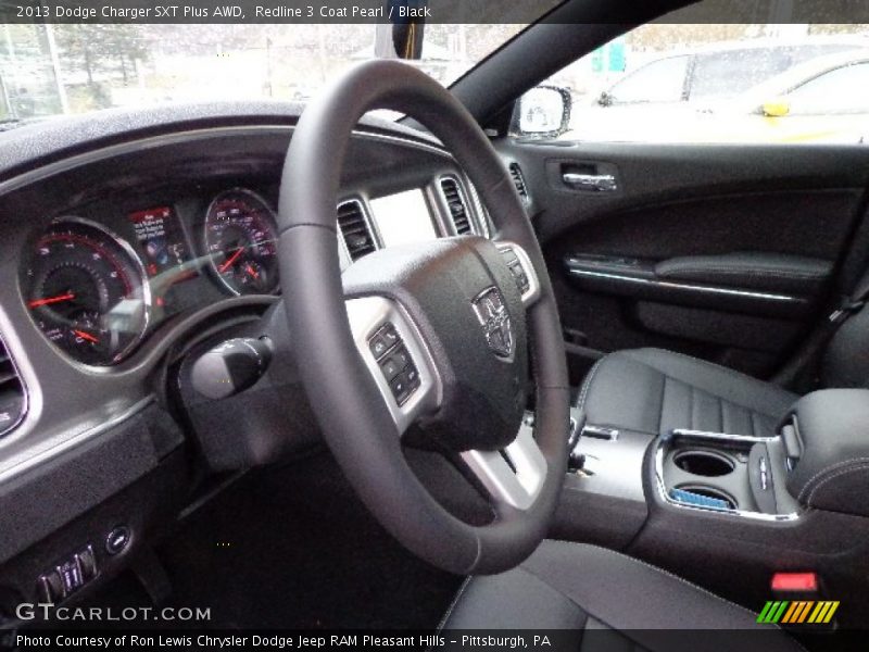  2013 Charger SXT Plus AWD Black Interior
