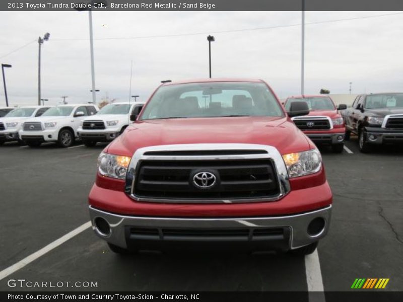 Barcelona Red Metallic / Sand Beige 2013 Toyota Tundra Double Cab