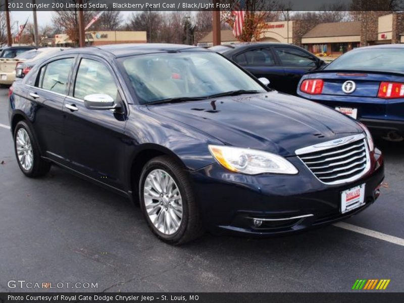 Blackberry Pearl Coat / Black/Light Frost 2012 Chrysler 200 Limited Sedan