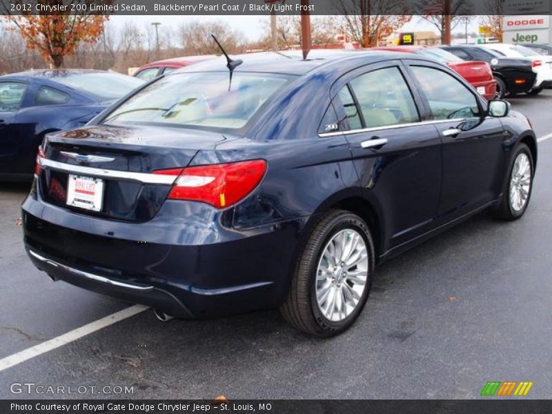Blackberry Pearl Coat / Black/Light Frost 2012 Chrysler 200 Limited Sedan