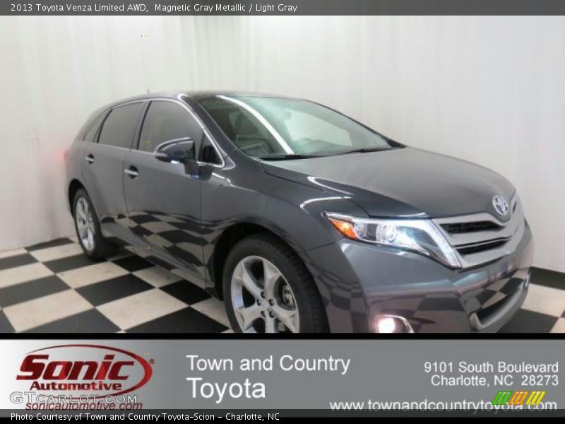 Magnetic Gray Metallic / Light Gray 2013 Toyota Venza Limited AWD