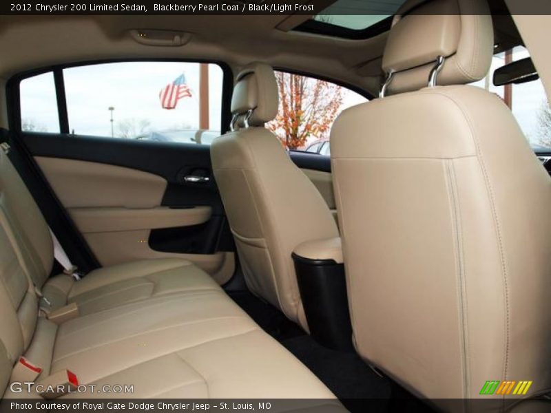 Blackberry Pearl Coat / Black/Light Frost 2012 Chrysler 200 Limited Sedan