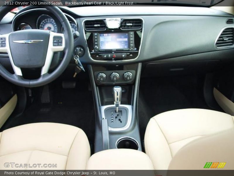 Blackberry Pearl Coat / Black/Light Frost 2012 Chrysler 200 Limited Sedan