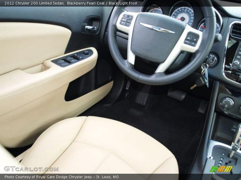 Blackberry Pearl Coat / Black/Light Frost 2012 Chrysler 200 Limited Sedan