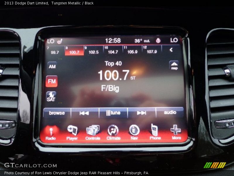 Audio System of 2013 Dart Limited