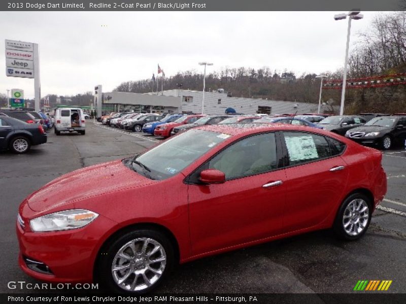 Redline 2-Coat Pearl / Black/Light Frost 2013 Dodge Dart Limited