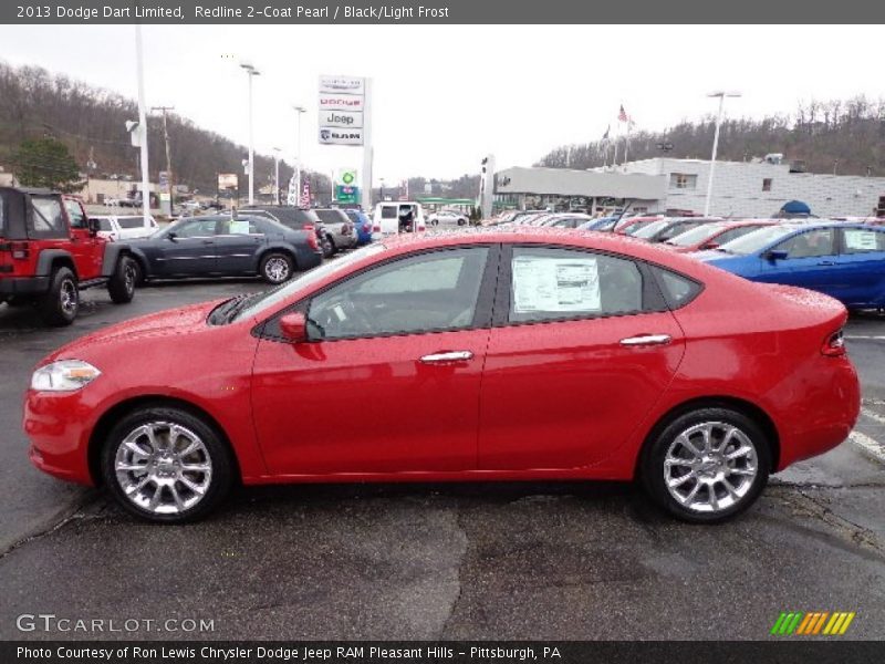 Redline 2-Coat Pearl / Black/Light Frost 2013 Dodge Dart Limited