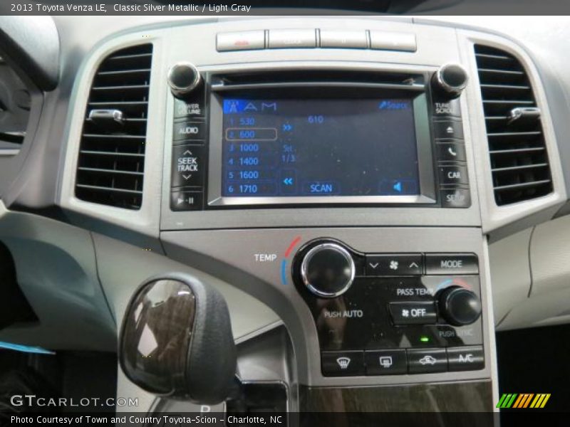 Controls of 2013 Venza LE