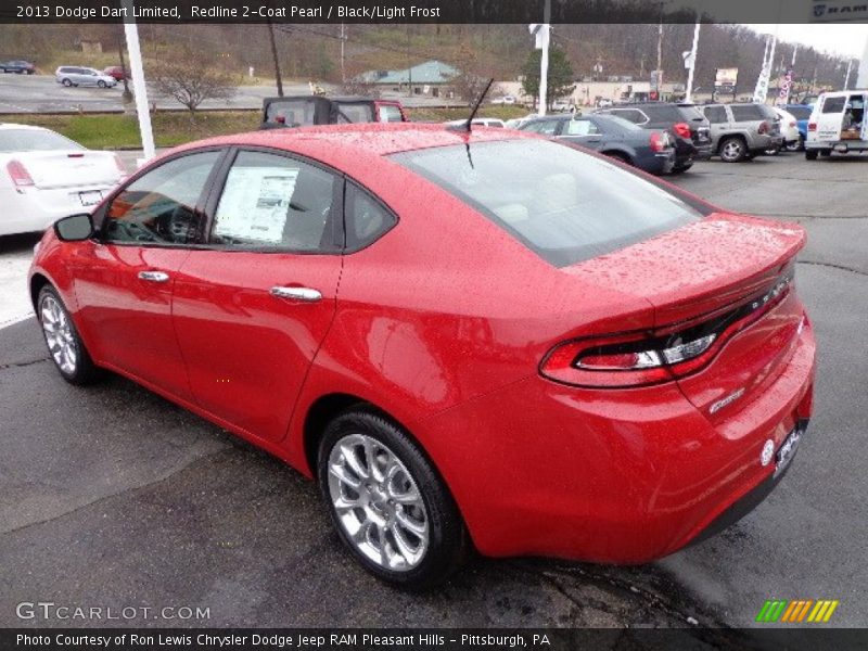 Redline 2-Coat Pearl / Black/Light Frost 2013 Dodge Dart Limited