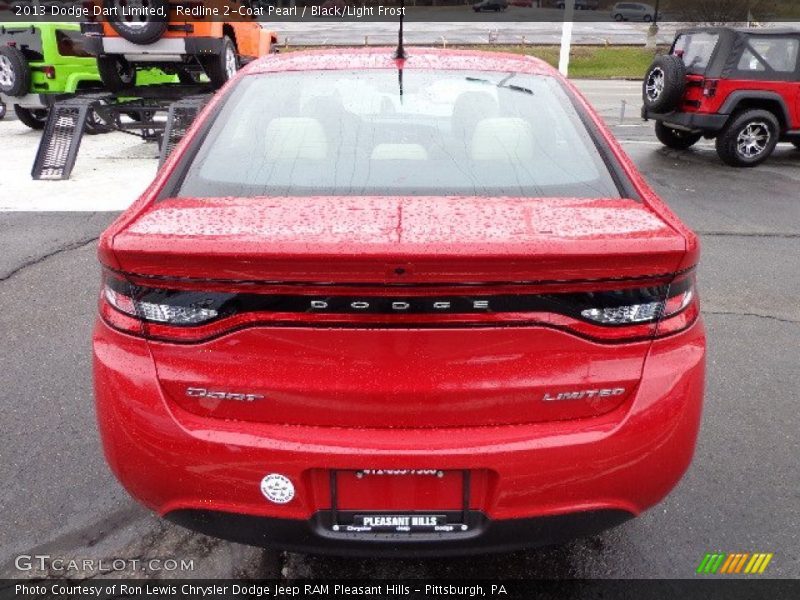 Redline 2-Coat Pearl / Black/Light Frost 2013 Dodge Dart Limited