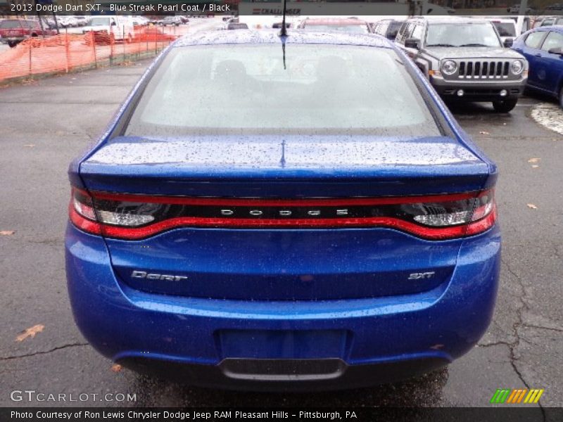 Blue Streak Pearl Coat / Black 2013 Dodge Dart SXT