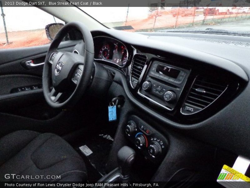 Blue Streak Pearl Coat / Black 2013 Dodge Dart SXT