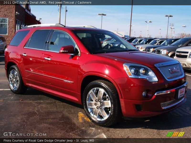Red Jewel Tintcoat / Cashmere 2011 GMC Acadia Denali AWD