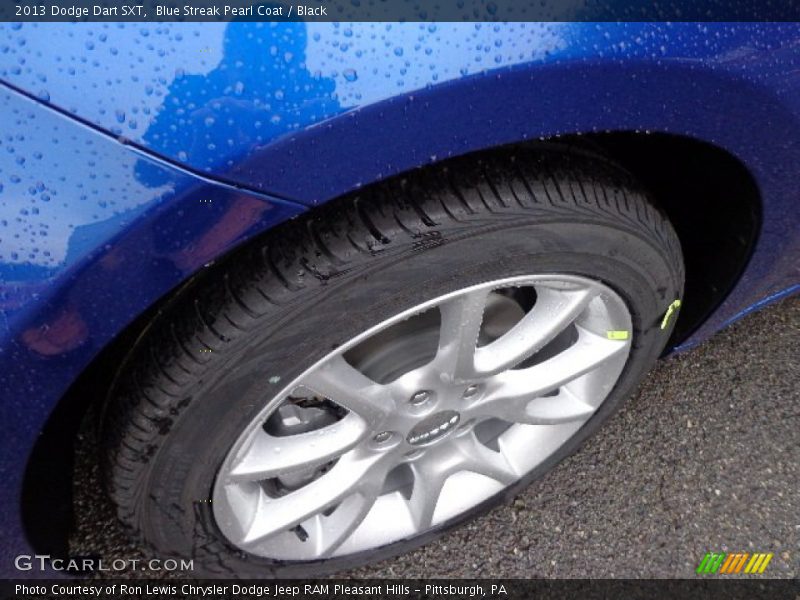 Blue Streak Pearl Coat / Black 2013 Dodge Dart SXT