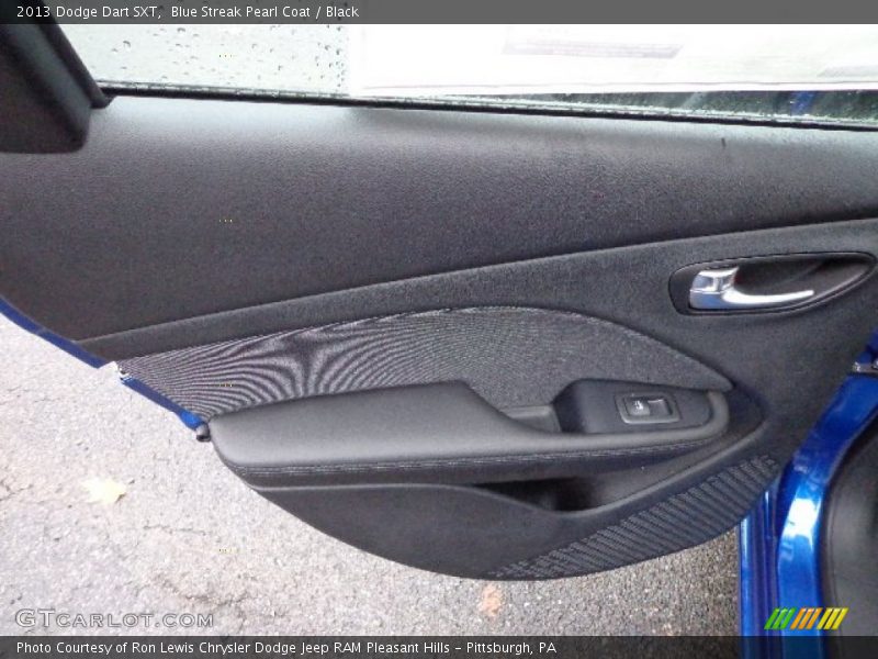 Blue Streak Pearl Coat / Black 2013 Dodge Dart SXT