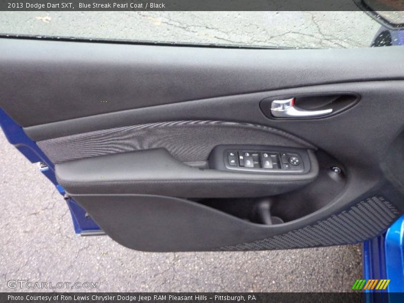 Blue Streak Pearl Coat / Black 2013 Dodge Dart SXT