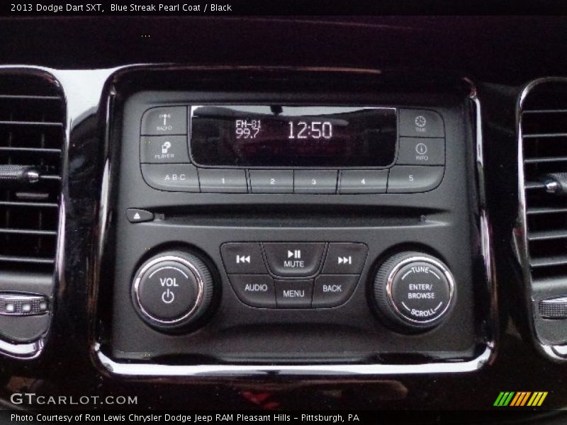 Blue Streak Pearl Coat / Black 2013 Dodge Dart SXT