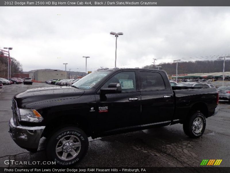 Black / Dark Slate/Medium Graystone 2012 Dodge Ram 2500 HD Big Horn Crew Cab 4x4