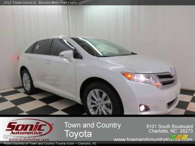 Blizzard White Pearl / Ivory 2013 Toyota Venza LE
