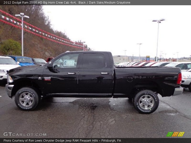 Black / Dark Slate/Medium Graystone 2012 Dodge Ram 2500 HD Big Horn Crew Cab 4x4