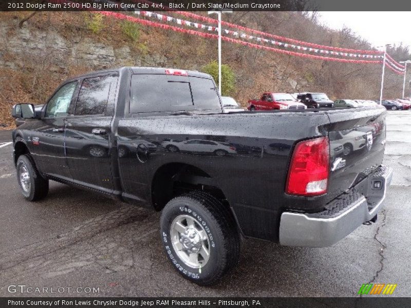 Black / Dark Slate/Medium Graystone 2012 Dodge Ram 2500 HD Big Horn Crew Cab 4x4