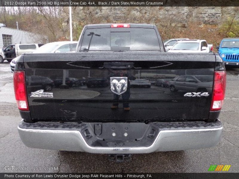 Black / Dark Slate/Medium Graystone 2012 Dodge Ram 2500 HD Big Horn Crew Cab 4x4