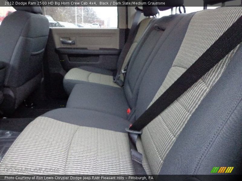 Black / Dark Slate/Medium Graystone 2012 Dodge Ram 2500 HD Big Horn Crew Cab 4x4