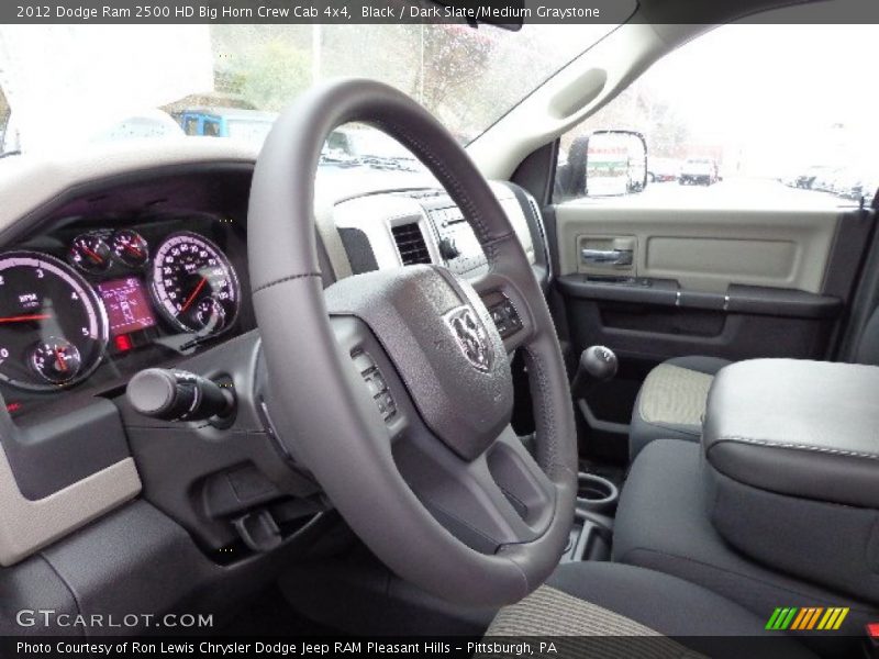 Black / Dark Slate/Medium Graystone 2012 Dodge Ram 2500 HD Big Horn Crew Cab 4x4