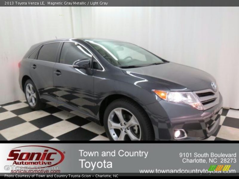 Magnetic Gray Metallic / Light Gray 2013 Toyota Venza LE