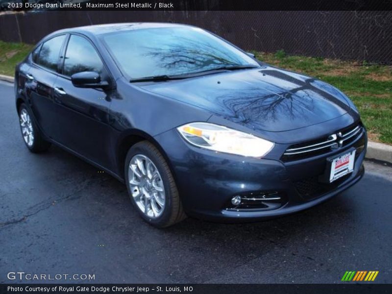 Maximum Steel Metallic / Black 2013 Dodge Dart Limited