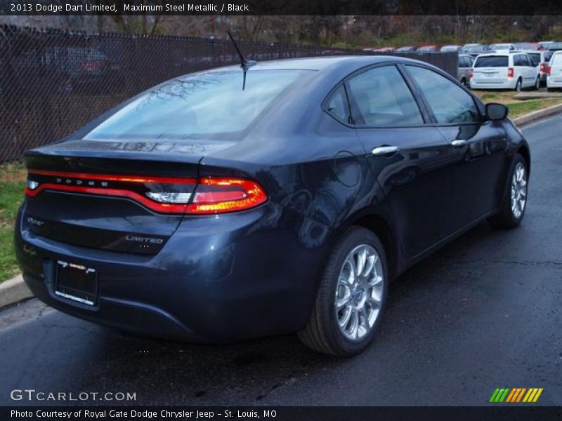 Maximum Steel Metallic / Black 2013 Dodge Dart Limited
