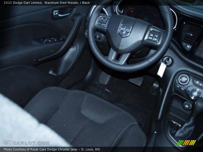 Maximum Steel Metallic / Black 2013 Dodge Dart Limited