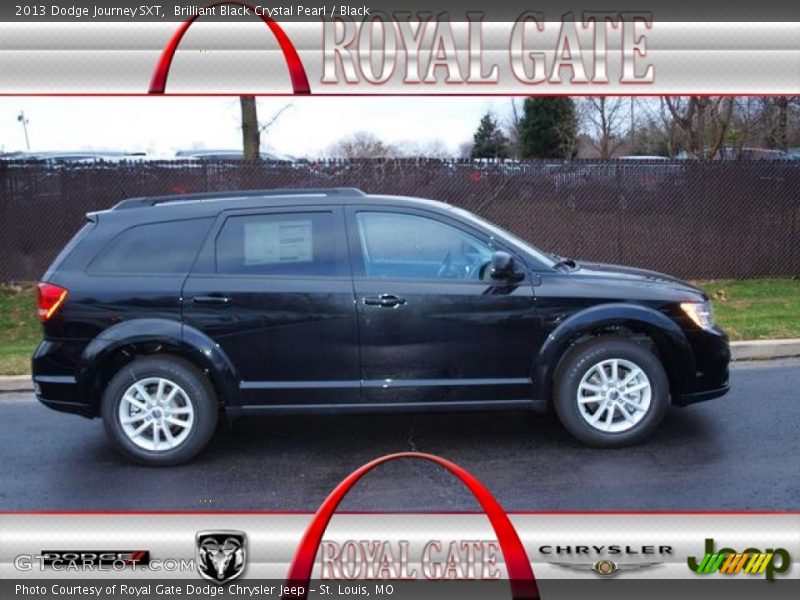 Brilliant Black Crystal Pearl / Black 2013 Dodge Journey SXT