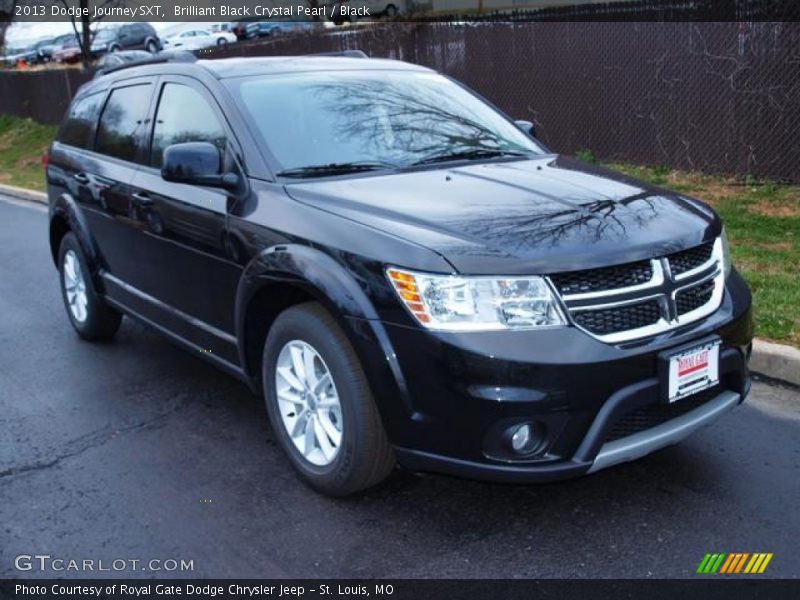 Brilliant Black Crystal Pearl / Black 2013 Dodge Journey SXT