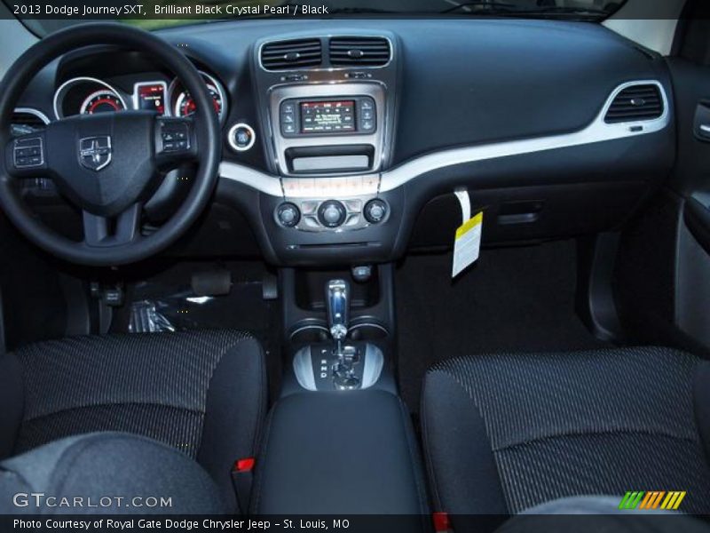 Brilliant Black Crystal Pearl / Black 2013 Dodge Journey SXT