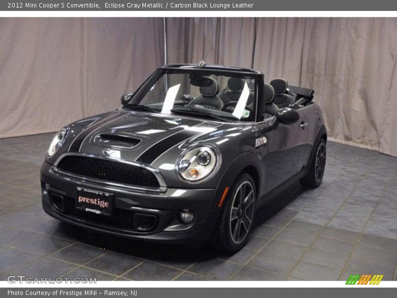 Eclipse Gray Metallic / Carbon Black Lounge Leather 2012 Mini Cooper S Convertible