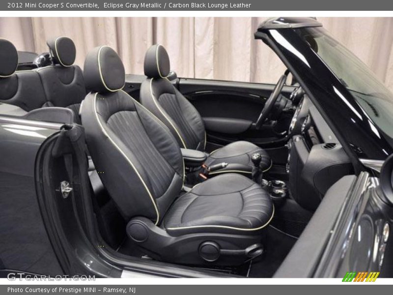  2012 Cooper S Convertible Carbon Black Lounge Leather Interior