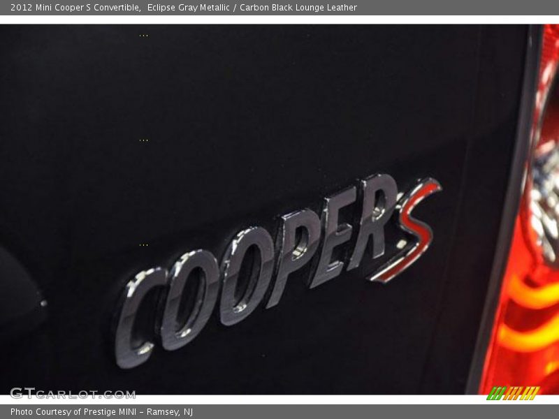Eclipse Gray Metallic / Carbon Black Lounge Leather 2012 Mini Cooper S Convertible