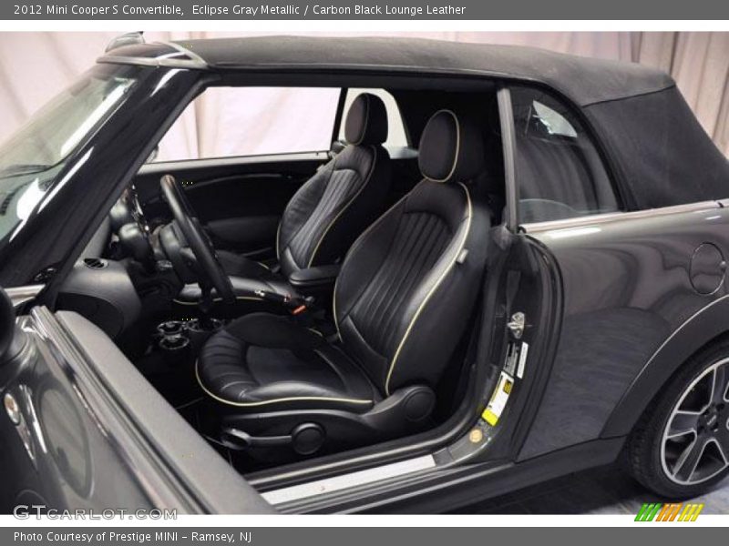  2012 Cooper S Convertible Carbon Black Lounge Leather Interior