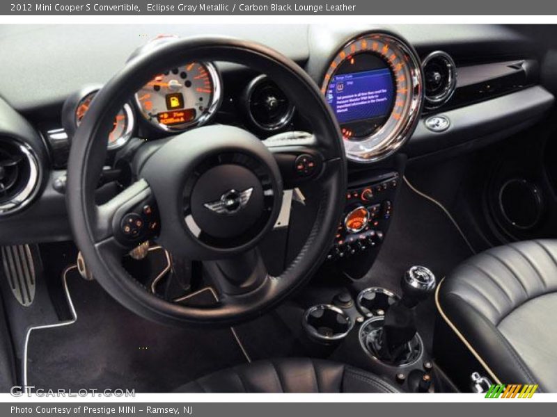 Eclipse Gray Metallic / Carbon Black Lounge Leather 2012 Mini Cooper S Convertible