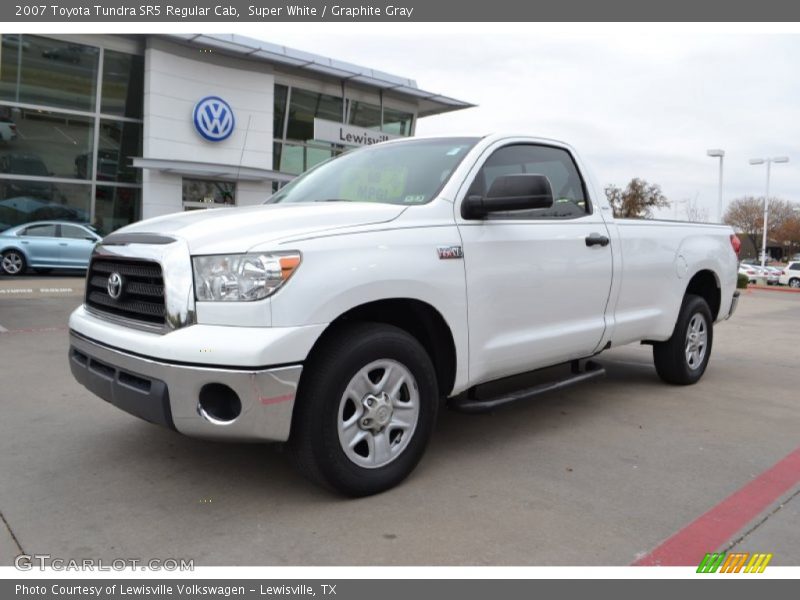 Super White / Graphite Gray 2007 Toyota Tundra SR5 Regular Cab