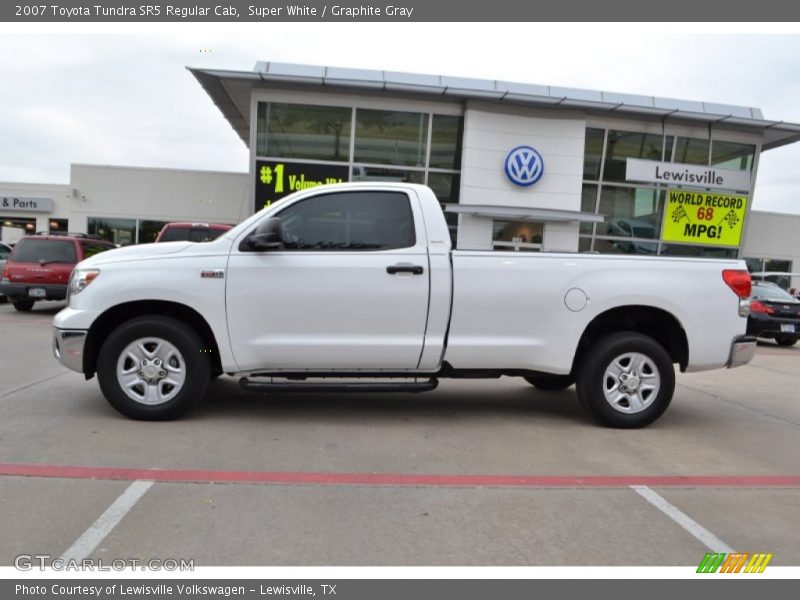 Super White / Graphite Gray 2007 Toyota Tundra SR5 Regular Cab