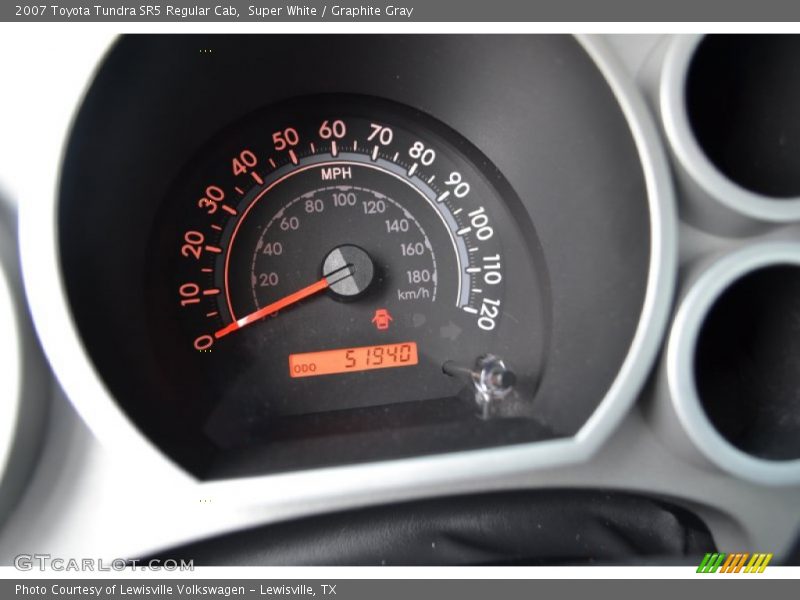 Super White / Graphite Gray 2007 Toyota Tundra SR5 Regular Cab