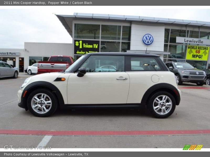 Pepper White / Carbon Black 2011 Mini Cooper Hardtop