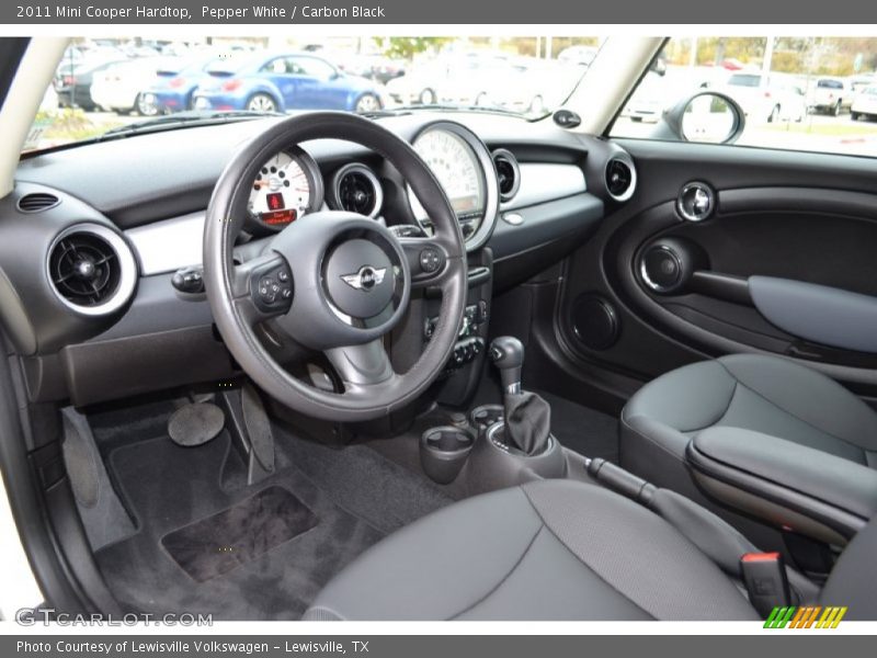 Carbon Black Interior - 2011 Cooper Hardtop 